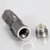 SK68 // Q5 250LM 1 modo Focal ajustable linterna de alta luz de plata