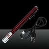 100mW 532nm Green Beam Single-point USB Charging Laser Pointer Pen Red