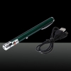 USB 100mW viga verde estrellada de carga lápiz puntero láser verde