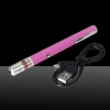1mW 532nm vert faisceau de lumière à point unique rechargeable stylo pointeur laser rose