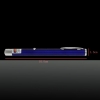5mW 532nm feixe de luz único ponto recarregável Laser Pointer Pen Azul