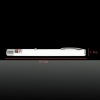 5mW 650nm Red feixe de luz ponto único recarregável Laser Pointer Pen Branco