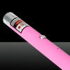 200mW 650nm Rojo luz de la viga de punto único recargable puntero láser pluma rosa