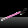 1mW 650nm Red Beam Light Rechargeable Starry Laser Pointer Pen Pink