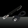 5mW 650nm Red Beam Light Starry Rechargeable Laser Pointer Pen Black