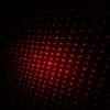 100mW 650nm viga roja Luz estrellada recargable lápiz puntero láser Negro