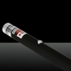 200mW 650nm viga roja Luz recargable Laser estrellada puntero Pen Negro