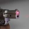5mW 650nm viga roja pistola de luz en forma de puntero láser Plata LT-8111