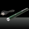 5-en-1 de 300mW 532nm de carga USB puntero láser verde de la pluma LT-ZS08