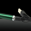 5-en-1 de 300mW 532nm de carga USB puntero láser verde de la pluma LT-ZS08