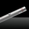 200mW 532nm de ponto único USB Chargeable Laser Pointer Pen prata LT-ZS001