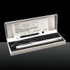 500mW 532nm de ponto único USB Chargeable Laser Pointer Pen prata LT-ZS001