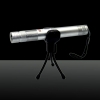 100mW 532nm Green Beam Light Focusing Portable Laser Pointer Pen Silver LT-HJG0088