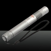 100mW 532nm grüne Lichtstrahl Licht Fokussierung Tragbare Laserpointer Silber LT-HJG0088