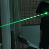 300mW 532nm grünes Lichtstrahl-Licht, das beweglichen Laser-Zeiger-Stift-Silber LT-HJG0088 fokussiert