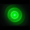 500mW 532nm verde Fascio di luce di focalizzazione Portable Laser Pointer Pen Argento LT-HJG0088
