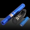 100mW 532nm faisceau vert focalisation de la lumière pointeur laser portable Pen Bleu LT-HJG0085