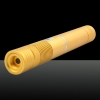 100mW 532nm Green Beam Light Focusing Portable Laser Pointer Pen with Strap Golden LT-HJG0084