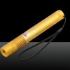 500mW 532nm Green Beam Light Focusing Portable Laser Pointer Pen with Strap Golden LT-HJG0084
