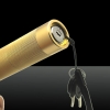 LT-303 400mW 532nm fascio verde chiaro Focusable Laser Pointer Pen Kit d'Oro