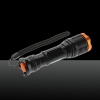 Cree XM-L 1*T6 1800LM White Light 5-Mode Waterproof Focusable Flashlight Black