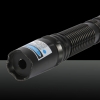 2000mW 450nm de ponto único azul feixe de luz Pen Laser Pointer com Alça Preto