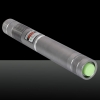 3000mW 532nm verde luz de la viga de punto único estilo lápiz puntero láser Plata