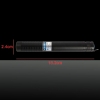 6000MW 450nm blu del fascio di luce a un punto di stile Laser Pointer Pen Nero