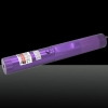 200mW 532nm Green Beam Light Zooming Laser Pointer Pen with Keys Purple