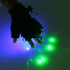 4000mAh verde laser brilhante feixe laser luva preta