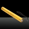 50mw Aluminium Alloy Chargeable Light Laser Pointer with 18650 Battery & Charger Gold