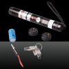 800mw 405nm de alta potência Handheld Roxo Laser Beam Laser Pointer Pen com cabeças de laser / Chaves / trava de segurança / Bat