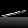200mw 650nm Red Laser Beam Single-ponto Laser Pointer Pen USB com cabo de prata