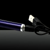 5mW 405 nm purpúreo claro de punto único puntero láser con cable USB púrpura