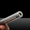 5-in-1 100mw 405nm viola Laser Beam USB Laser Pointer Pen con cavo USB e Laser Heads Argento