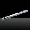 5-in-1 200mw 405nm Purple Laser Beam USB Laser Pointer Pen with USB Cable and Laser Heads White