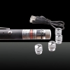 LT-LT-532 5-in-1 5mW Mini USB Green Light Laser Pointer Pen Black