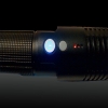 LT-9999 4000 MW 473nm Patrón alto brillo portátil azul lápiz puntero láser con batería y cargador Negro