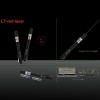 LT-650 500mW mini lampe de poche forme rouge lumière laser pointeur stylo noir