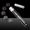 LT-650 5-em-1 200mW Mini Red Light Laser Pointer Pen Preto
