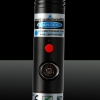 1000mW Handheld Cristal separado High Power Green Light Laser Pointer Pen Preto