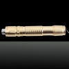 532nm 1mw Starry Pattern Green Light Laser Pointer Pen with Five Laser Heads Luxury Gold