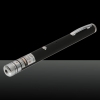 650nm 1mW Red Beam Light Starry Rechargeable Laser Pointer Pen with 4pcs Laser Heads Black