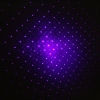 Estilo Luz estrellada 1mW 405nm púrpura Rayo de luz Medio-abierta lápiz puntero láser con láser 5pcs cabezas verdes