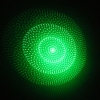 1mW 532nm Green Beam Light Starry Light Style medio abierto pluma puntero láser con 5pcs cabezas láser de plata