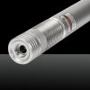 150mW 532 nm Mise au point réglable vert faisceau lumineux Tailcap Commutateur Rechargeable droite stylo pointeur laser Argent