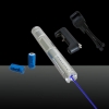 1500mw 405nm Pure Blue Beam Light Multi-functional Rechargeable Laser Pointer Pen Set Silver