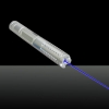 1500mw 405nm azul puro Rayo de luz de múltiples funciones de plata recargable puntero láser sistema de la pluma