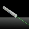 Plata 0889LGF 500mW 532nm viga verde luz independiente Crystal Laser Pointer Pen Kit