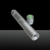 2000mw 532nm Green Beam Light Dot Light Style Separated Crystal Rechargeable Laser Pointer Pen Set Silver